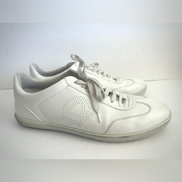 Giorgio Armani Milano White Leather Sneakers Men’s 10.5